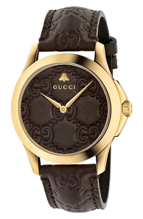 gucci grip watch men's|gucci watch leather strap.